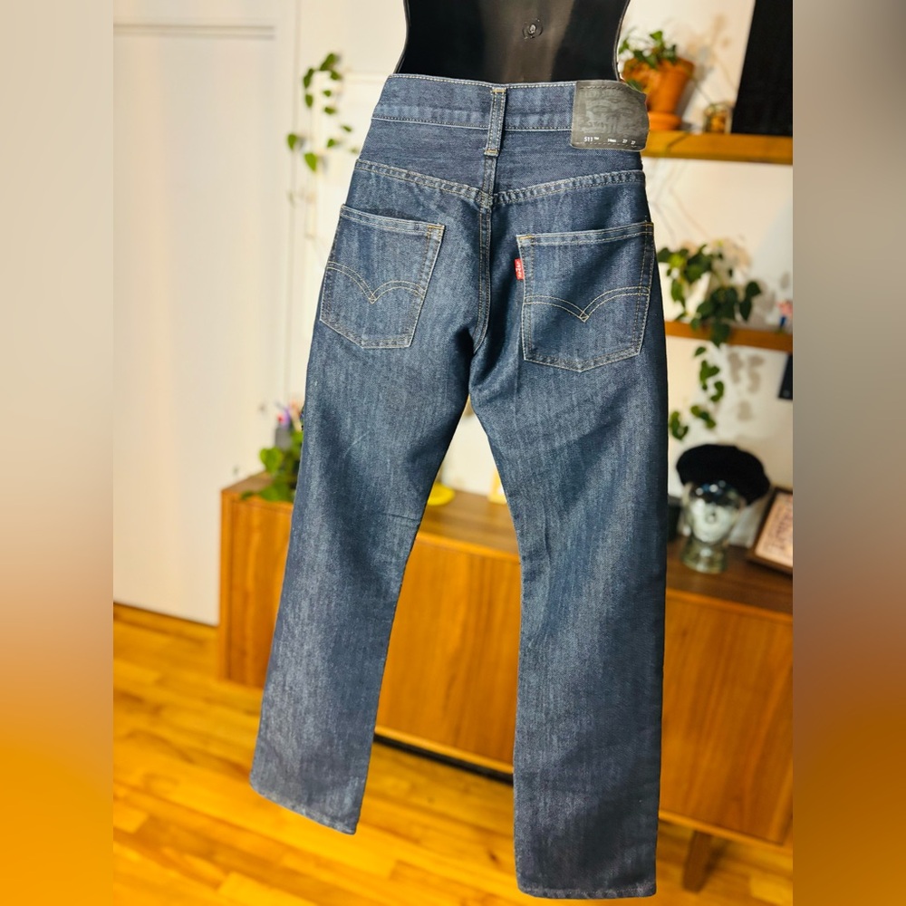 Levi's 511 Slim Fit Jeans W27 L27 (14R) - Dark Blue, Like New - Picture 8 of 10